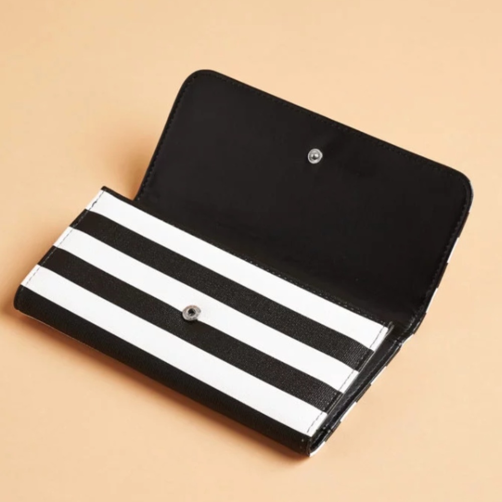 NEW Slim Striped Wallet (Kut from The Kloth)